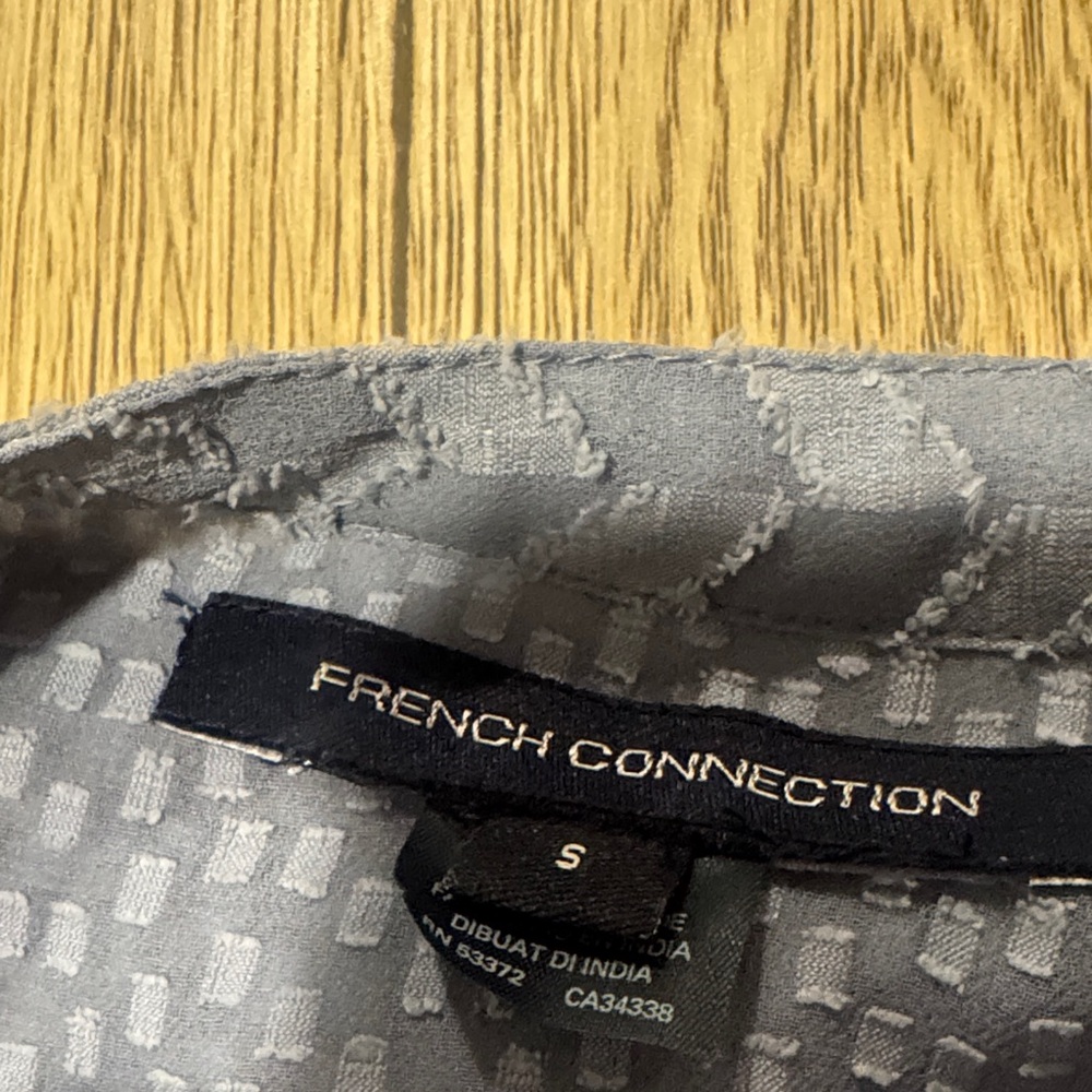 French Connection Textured Gray Top - Picture 2 of 3
